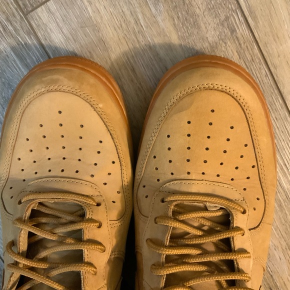 Nike Air Force 1 camel colored high tops. Size 12. - Picture 6 of 8